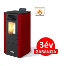 Centrometal CentroPelet Z12 C (9 kW) elcsatornázható meleglevegős pelletkályha (bordó)