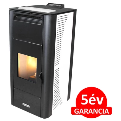 Centrometal CentroPelet ZV32 meleg levegős és vízteres pellet tüzelésű kandalló, kályha (fehér)