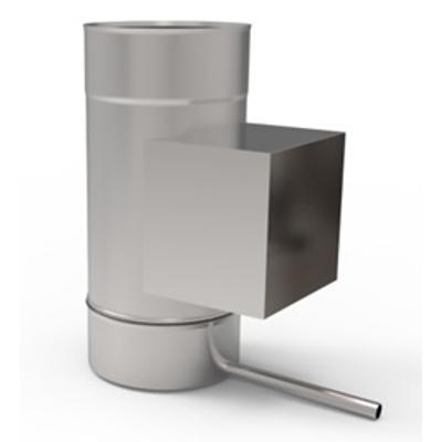 Ø140 mm, Kerek kezdőidom kondenzvíz elvezetővel, tisztító idommal (kerek)