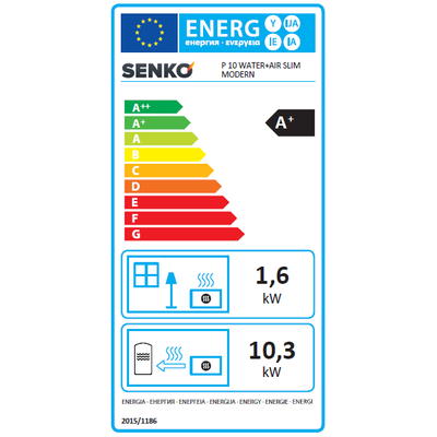 Energia cimke - SENKO P-10 SLIM WATER + AIR
