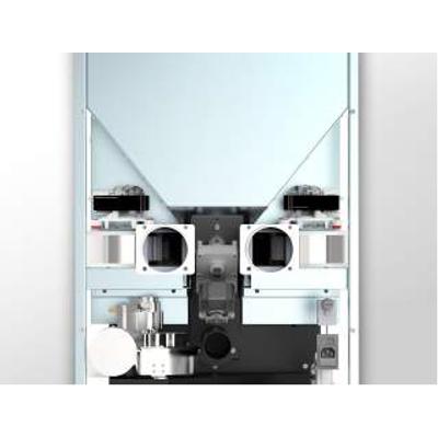 CentroPelet Z14C - 2db elcsatornázható csatlakozással, 2 db ventilátorral