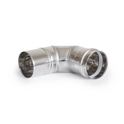 Pelletkályha füstcső könyök 90 fokos (80 mm)